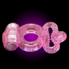 Силиконовое эрекционное кольцо Cockring с двойной вибрацией, 1 шт. photo 2