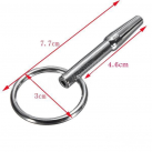 Кольцо с катетером для стимуляции уретры. Нержавеющая сталь. photo 1