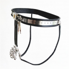 Мужской стальной пояс целомудрия с рукавом для пениса photo 2