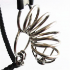 Мужской стальной пояс целомудрия с рукавом для пениса photo 3