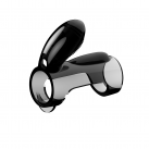 Эластичное кольцо на пенис с вибратором и стимулятором для клитора, черный photo 1