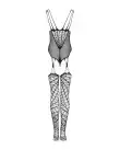 Ажурний бодістокінг під павутину Obsessive Bodystocking G325 black S/M/L, чорний, комбінезон photo 6