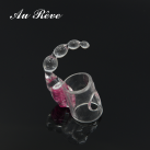 Кольцо для пениса с анальными шариками. Силикон. photo 5