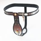 Мужской пояс верности из нержавеющей стали Master-Slave Cockring photo 3