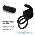 Двойное эрекционное кольцо Lovetoy LV1427 из силикона с вибрацией photo 6