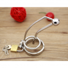 Пояс верности для мужчин. Нержавеющая сталь. С замком. С катетером для стимуляции уретры. photo 5