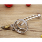 Пояс верности для мужчин. Нержавеющая сталь. С замком. С катетером для стимуляции уретры. photo 1