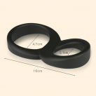 Двойное эрекционное кольцо из силикона photo 4