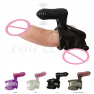 Силиконовая насадка с вибрирующим клиторальным стимулятором photo 2