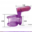 Силиконовая насадка с вибрирующим клиторальным стимулятором photo 3