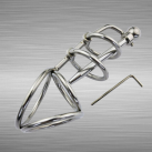 Пояс верности для мужчин Stianless с уретральным катетером photo 3