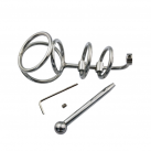 Пояс верности для мужчин Stianless с уретральным катетером photo 6