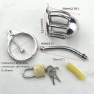 Пояс верности для мужчин. Нержавеющая сталь. С замком. С катетером для стимуляции уретры. photo 3