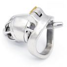 Пояс верности для мужчин. Нержавеющая сталь. С замком. С катетером для стимуляции уретры. photo 3