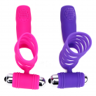 Вибрационная насадка на пенис со стимулятором для клитором photo 5