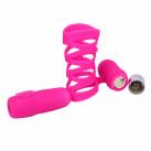 Вибрационная насадка на пенис со стимулятором для клитором photo 6