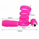 Вибрационная насадка на пенис со стимулятором для клитором photo 1