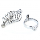 Мужской пояс верности с замком Cockring из нержавеющей стали photo 4