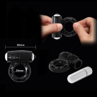 Перстень для пеніса. Силікон. З вібрацією та стимуляцією клітора. photo 3