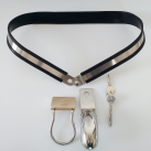 Мужской пояс верности из нержавеющей стали с замком  photo 4