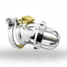 Пояс верности для мужчин. Нержавеющая сталь. С замком. С катетером для стимуляции уретры. photo 5