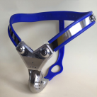 Мужской пояс верности из нержавеющей стали с анальной пробкой photo 3