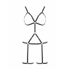 Портупея стрепи на все тіло Indica black XXL/XXXL — Passion Exclusive photo 3