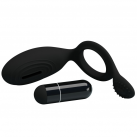 Ерекційне кільце з вібрацією, колір чорний photo 3