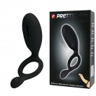 Ерекційне кільце з вібрацією, колір чорний photo 1