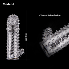 Силиконовая насадка на пенис Crystal Tickler  photo 5