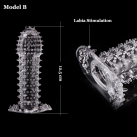 Силиконовая насадка на пенис Crystal Tickler  photo 6