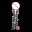 Багаторазова насадка на пеніс із вібрацією photo 2