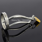 Пояс верности для мужчин. Нержавеющая сталь. С замком. С катетером для стимуляции уретры. photo 4