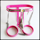 Регулируемый пояс верности из нержавеющей стали с анальной пробкой photo 3