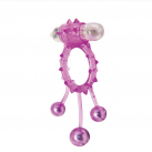 Кольцо для пениса с шариками. Силикон. С вибрацией. photo 1