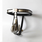 Пояс верности для мужчин. Нержавеющая сталь. С замком. Анальная пробка. photo 2