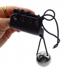 Кожаное кольцо на пенис с утяжилителем photo 3