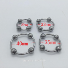 Кольца для пениса. С шариками. Нержавеющая сталь. photo 2