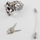 Пояс верности для мужчин. Нержавеющая сталь. С замком. С катетером для стимуляции уретры. photo 6