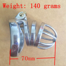 Мужской пояс верности Cock Cage с дугообразными кольцами S032-1 photo 4