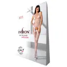 Откровенный бодистокинг с глубоким декольте Passion BS075 white photo 5