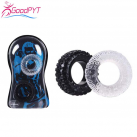 Кольцо для задержки эякуляции Enhancer из силикона, 2 шт. photo 2