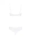 Эротический комплект с бюстгальтером-получашкой Obsessive Alabastra L/XL, белый, трусики с доступом photo 4