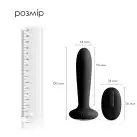 Анальна пробка з вібрацією та підігрівом, пульт ДК Svakom Primo Black photo 2
