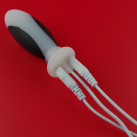 Двойной анальный плагин с электростимуляцией photo 1