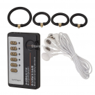 Электростимулятор с анальной пробкой, кольцами для пениса. photo 4