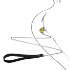 Металева анальна пробка Art of Sex Metal Anal Plug with Leash size S з повідцем photo 2