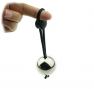 Регулируемое силиконовое кольцо с металлическим шариком Cockring Extender photo 3