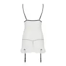 Сорочка прозрачная с пажами ORIHIME CHEMISE white L/XL - Passion, трусики, стрэпы photo 4