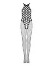 Сітчастий бодістокінг з імітацією боді Obsessive Bodystocking G332 S/M/L, black, з доступом photo 3